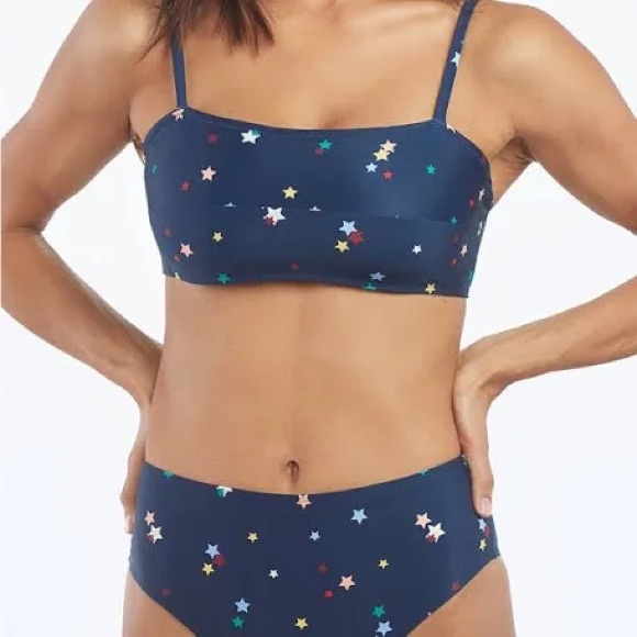 summersalt Other - NWT Summersalt The Oasis Bikini Top and Bottom Swimsuit Navy with Stars 4